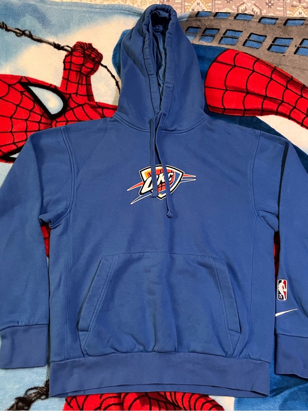 Nike Blue Oklahoma City Thunder Pullover Hoodie